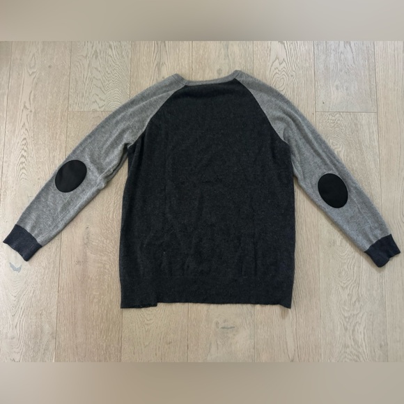 J.Crew Black/Gray color block size L - Picture 2 of 5